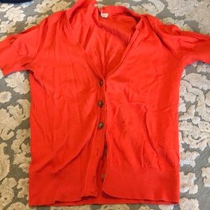 Coral cardigan with buttons